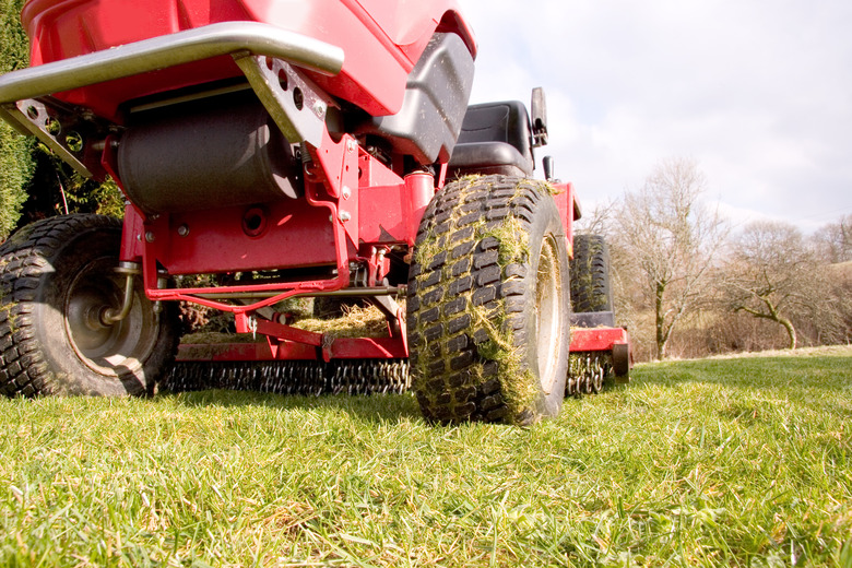 Red Lawn Mower