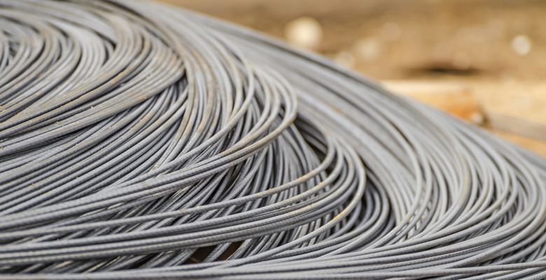 Texture of steel wire in a coils