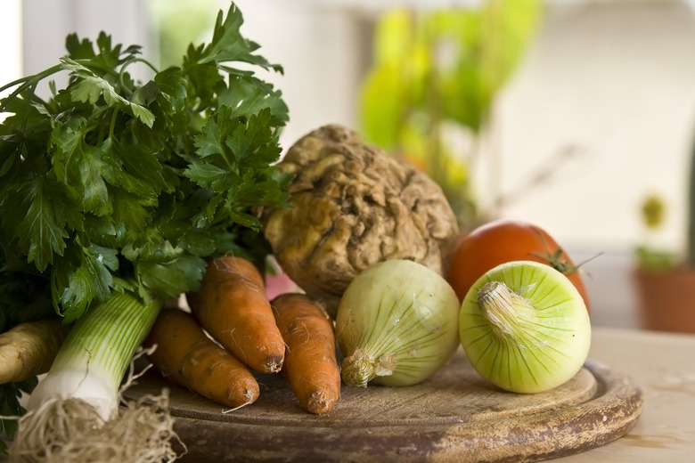 Vegetables in kitchen