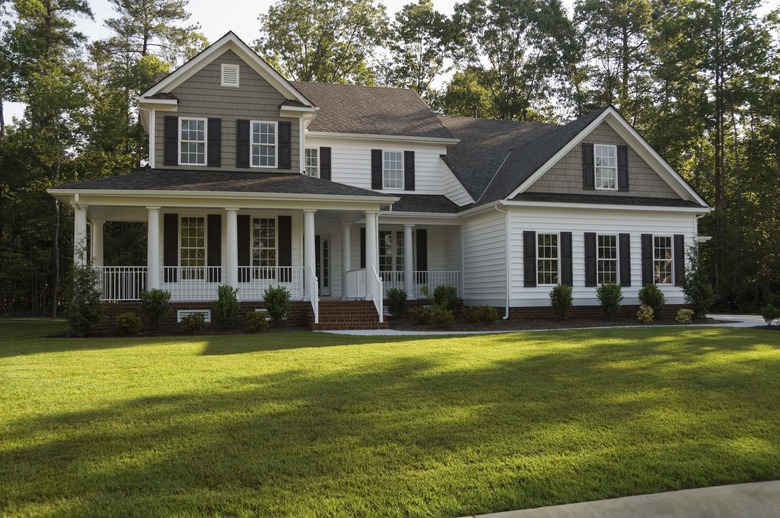 Exterior of house in suburbs