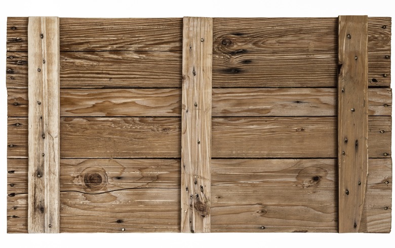 nature  pattern detail of pine wood decorative old box wall