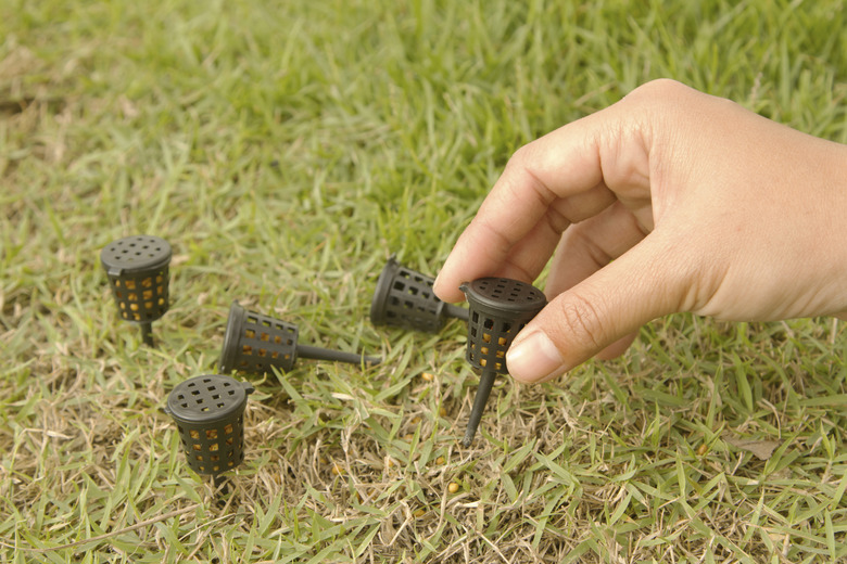 Close up photo of slow-release fertilizer baskets